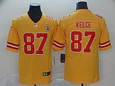 Nike Chiefs 87 Travis Kelce Gold Inverted Legend Limited Jersey,baseball caps,new era cap wholesale,wholesale hats